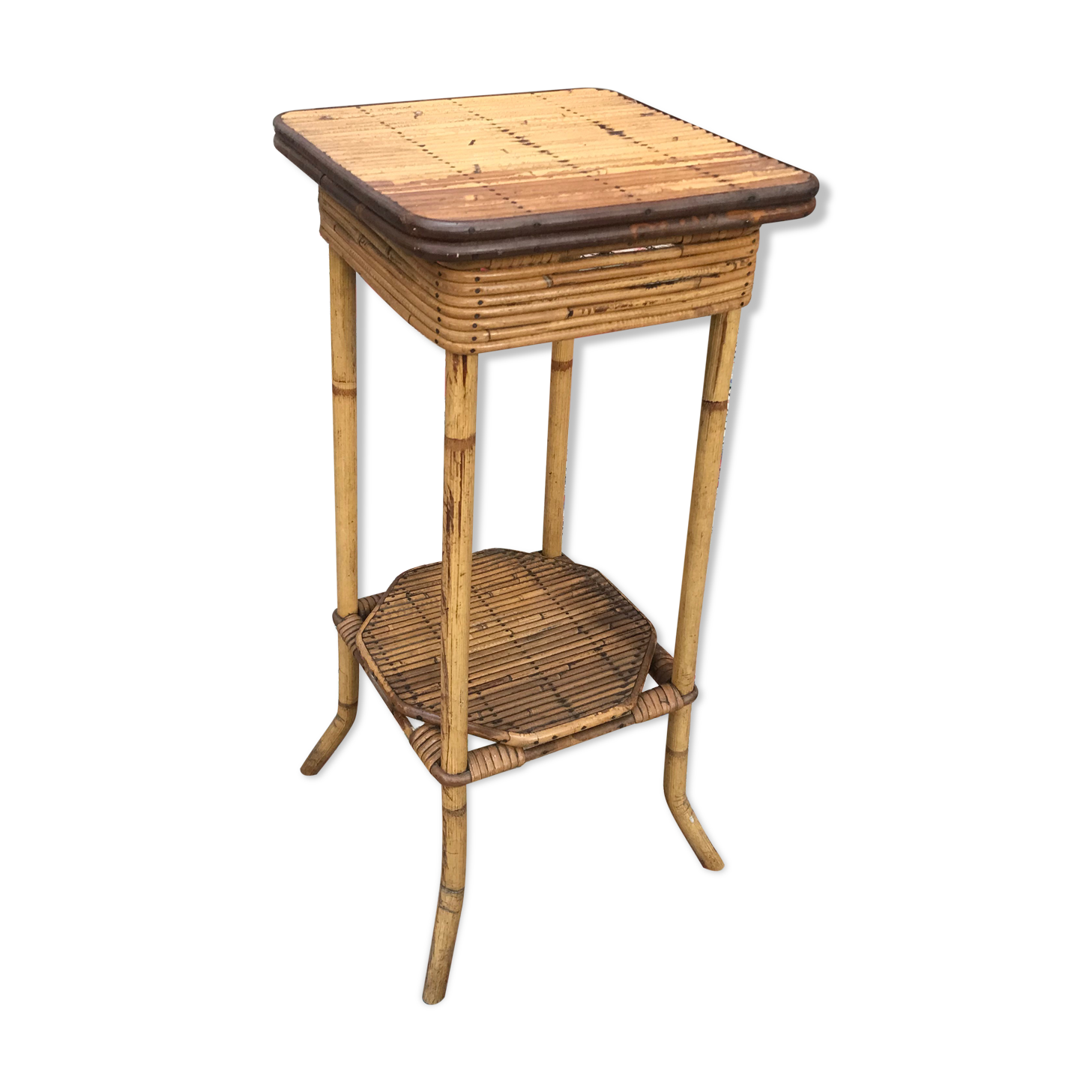 Bamboo side table