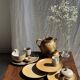 Village France stoneware jug H16.5