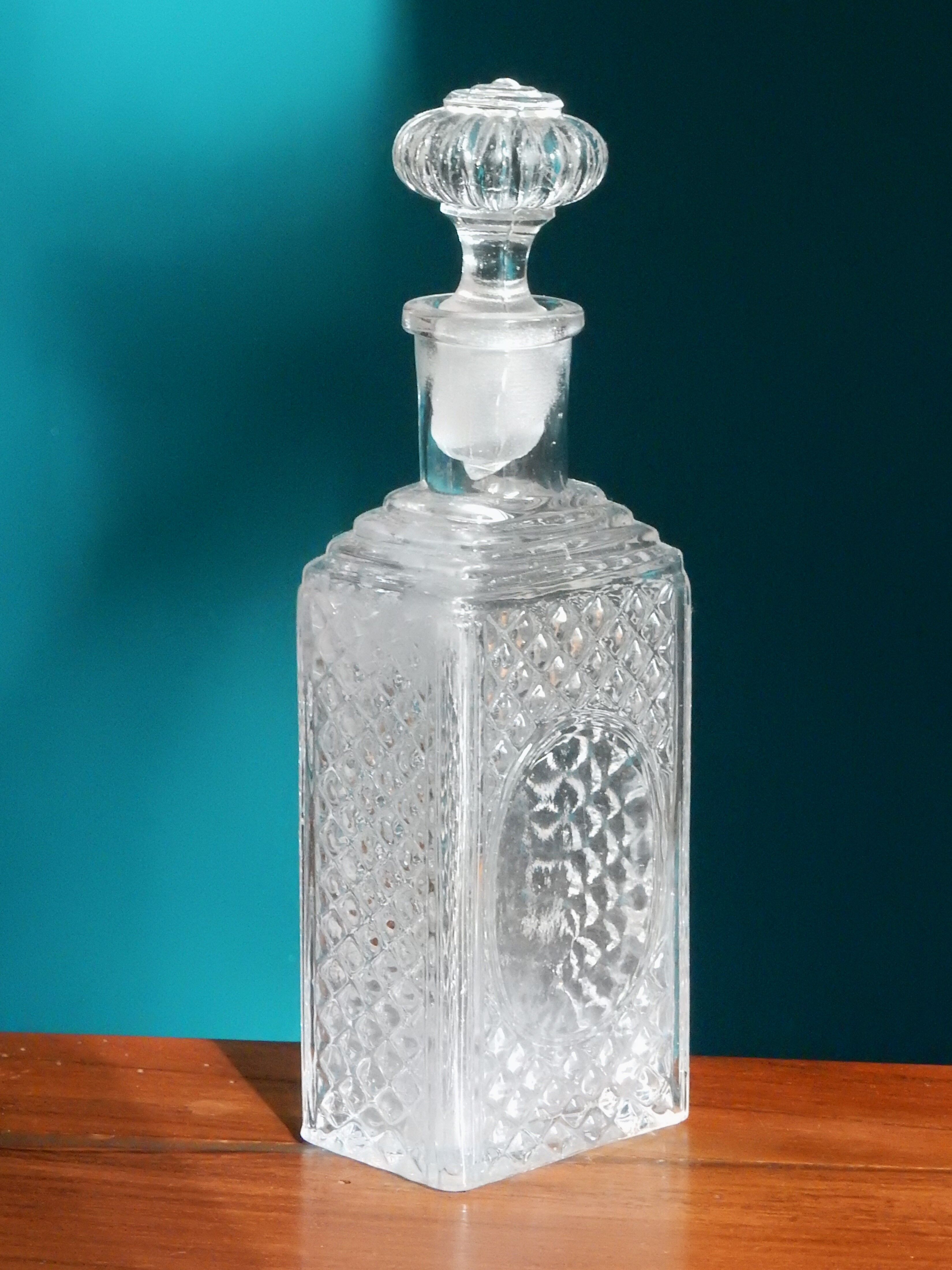 1960s vintage glass perfume bottle