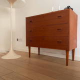 Commode en teck design vintage