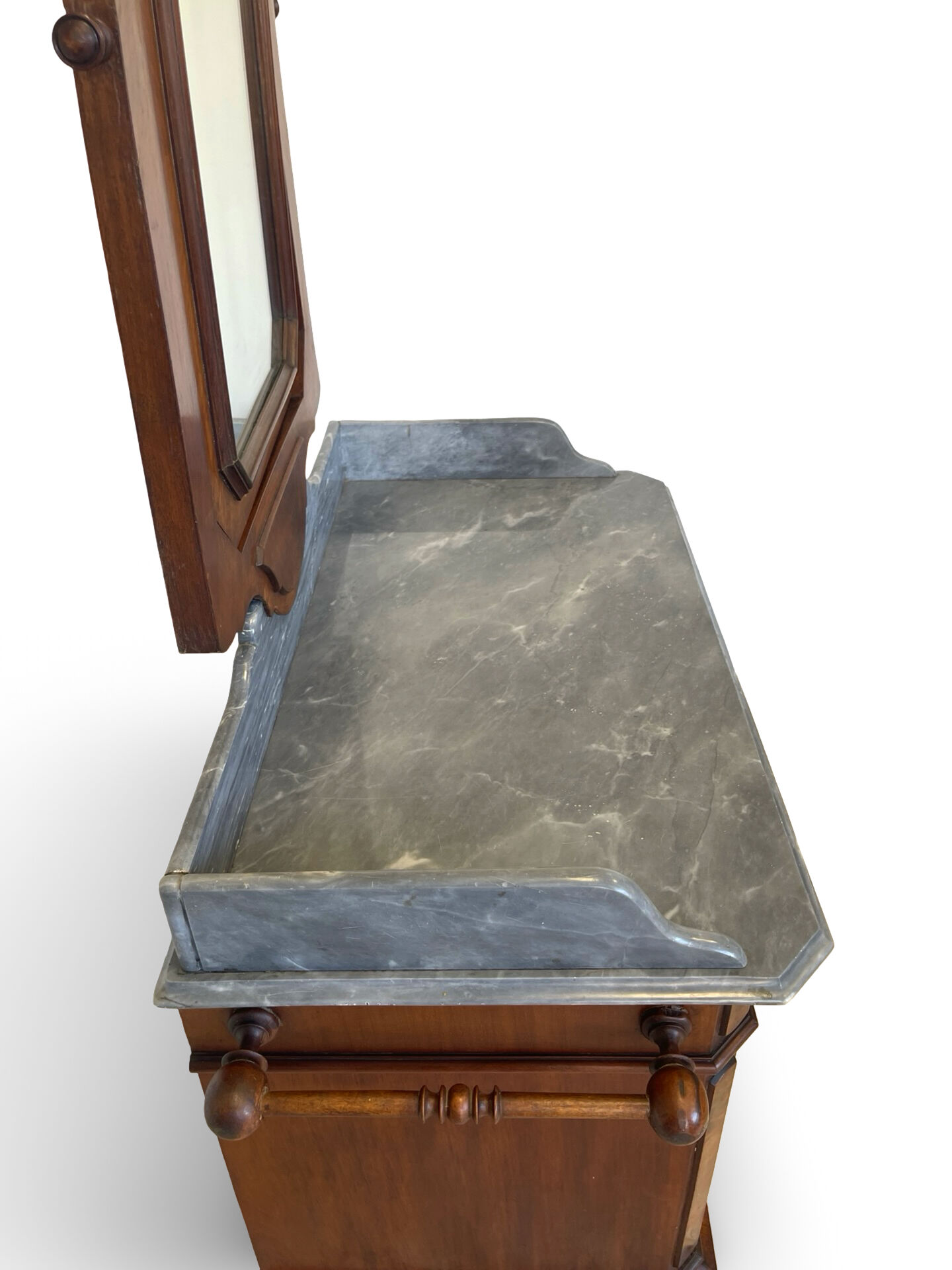 The antique walnut vanity , 19th century