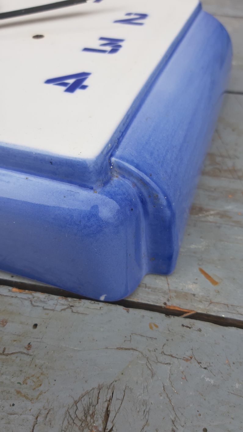 Vintage ceramic wall clock