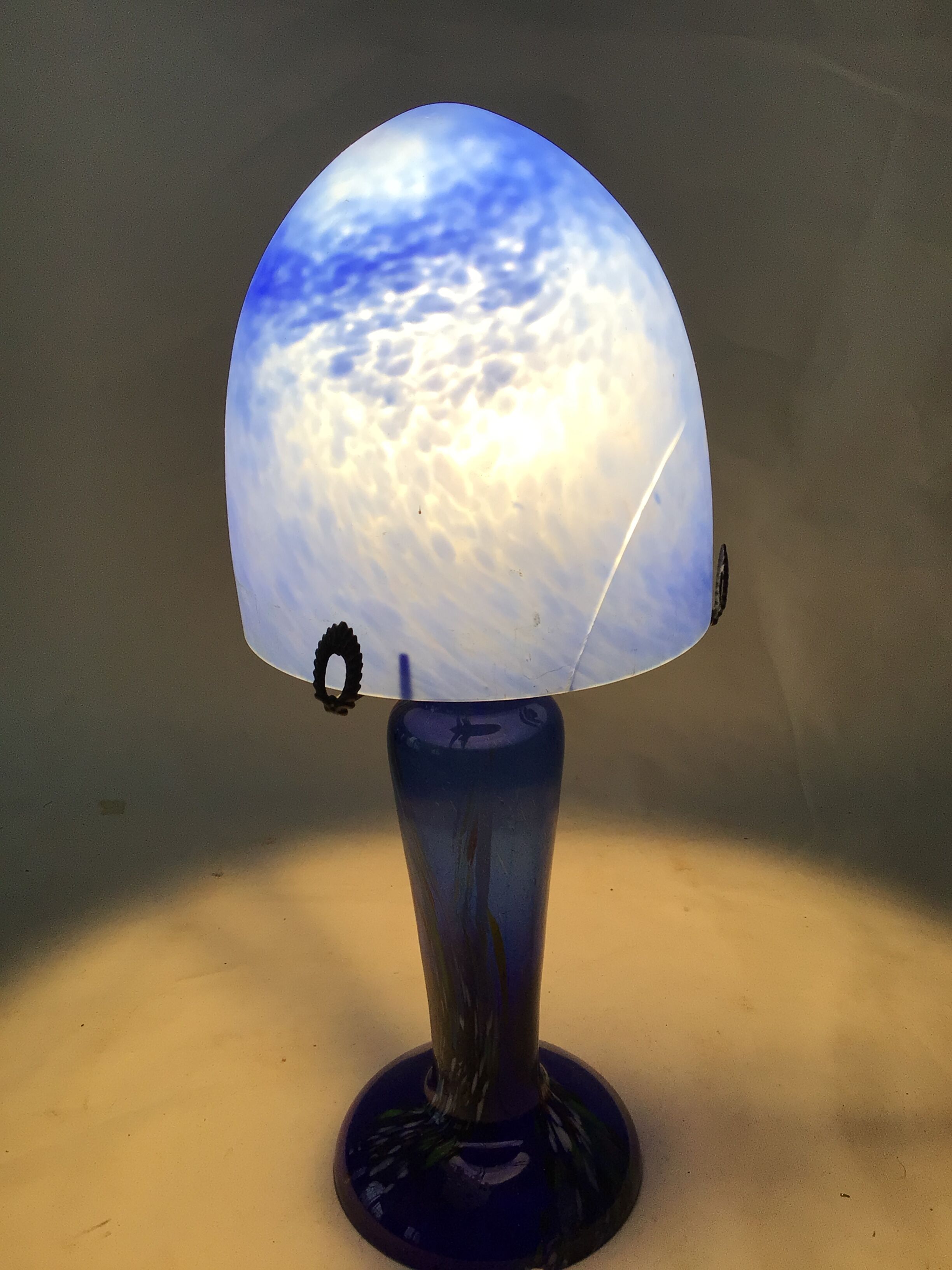 Mushroom lamp art deco