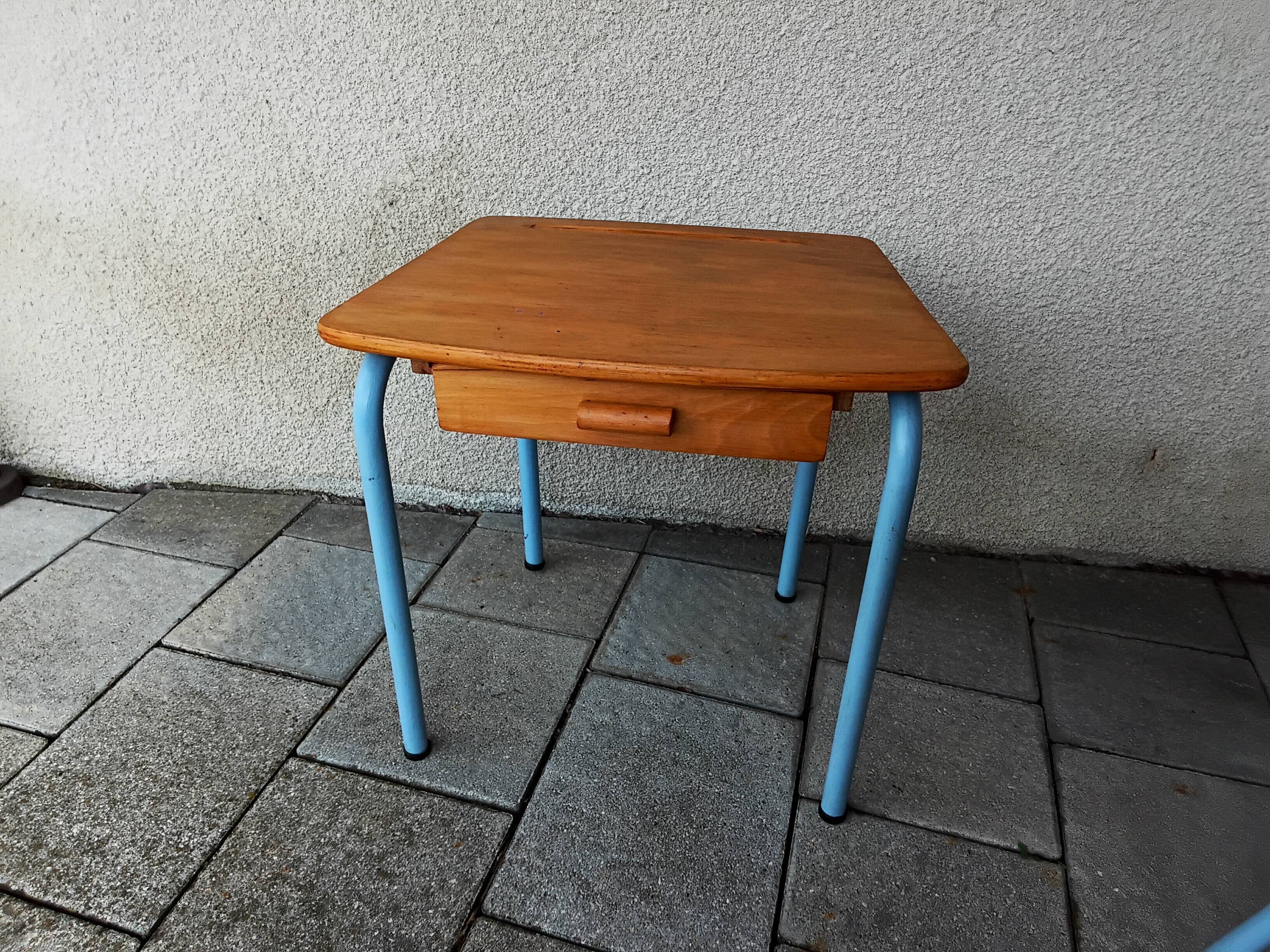 Children's desk and armchair