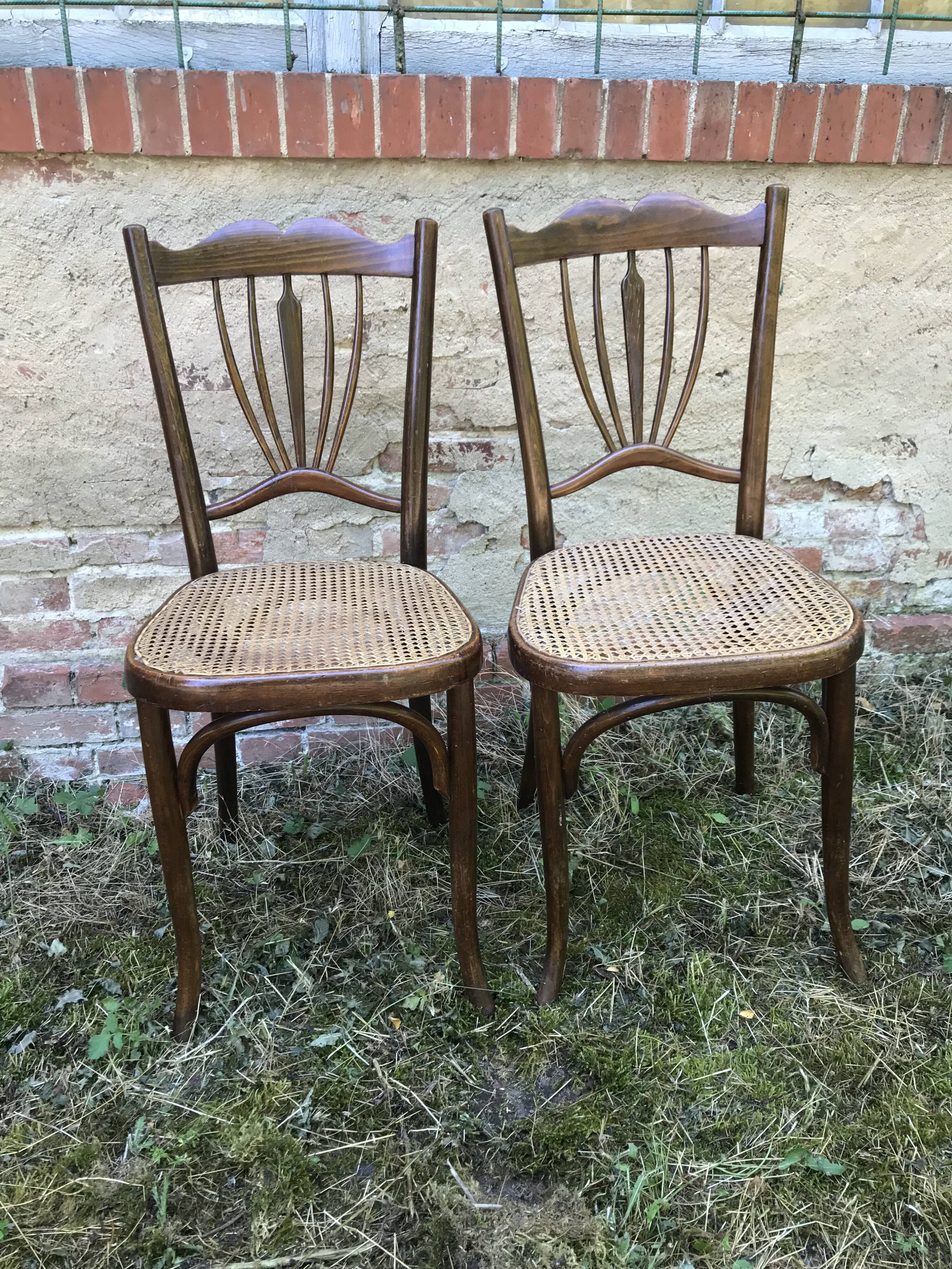 Paire de chaises bistrot Fischel