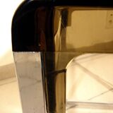 Plexiglas and chrome 1970 coffee table