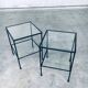 Minimalist Two-Tier Side Tables, Belgium, 1960s, Set of 2