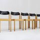 Vintage stackable mid century dining chairs set of 5