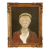 Oil portrait on panel.