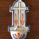 19th century earthenware holy water font
