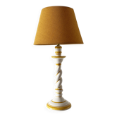 Lampe céramique torsadée 1970