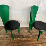 Set of 4 vintage Calligaris chairs – 1980s design