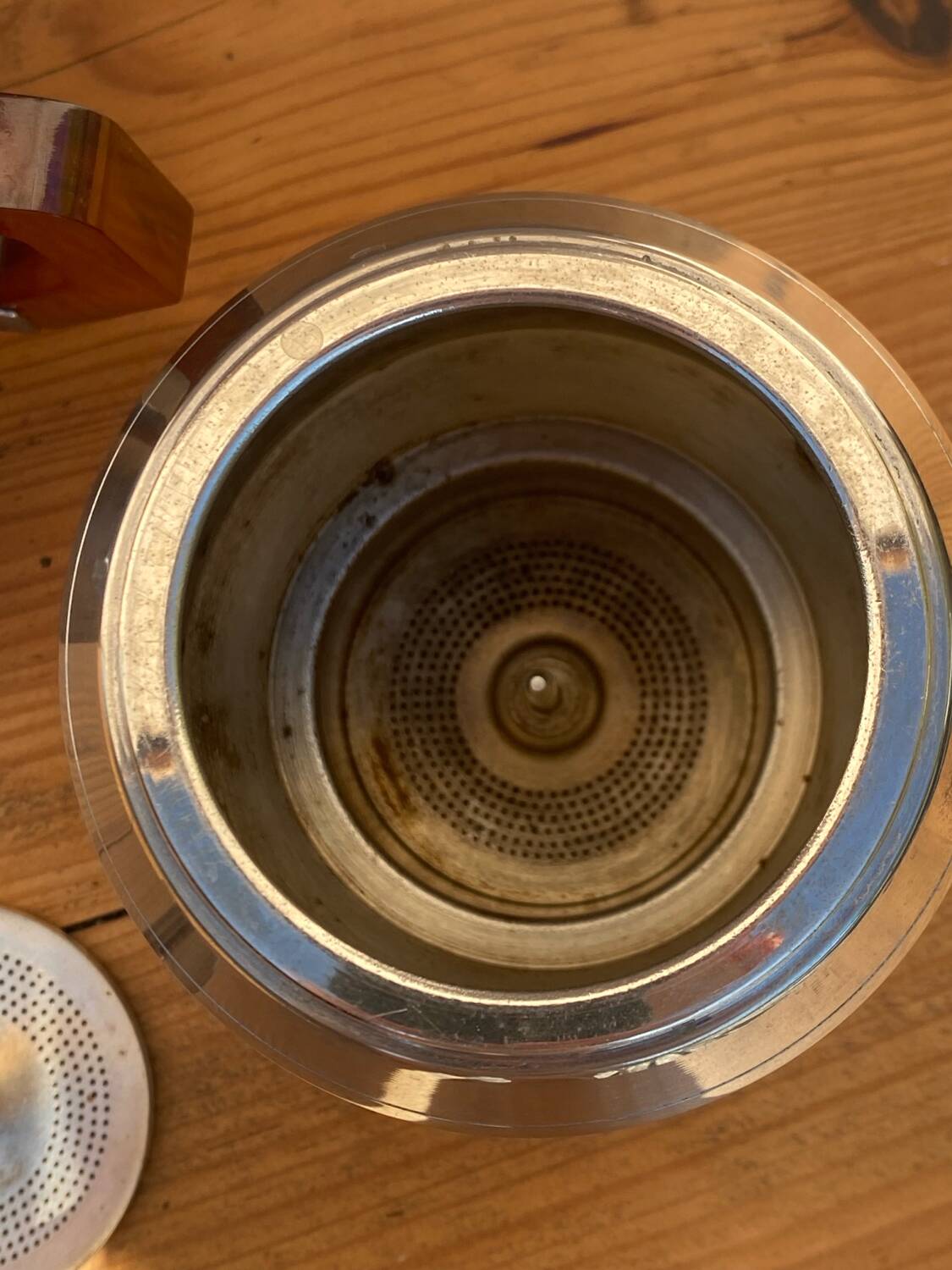 SFAMOKA chrome metal coffee maker