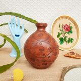 Vase , terracotta soliflore made in greece - vintage