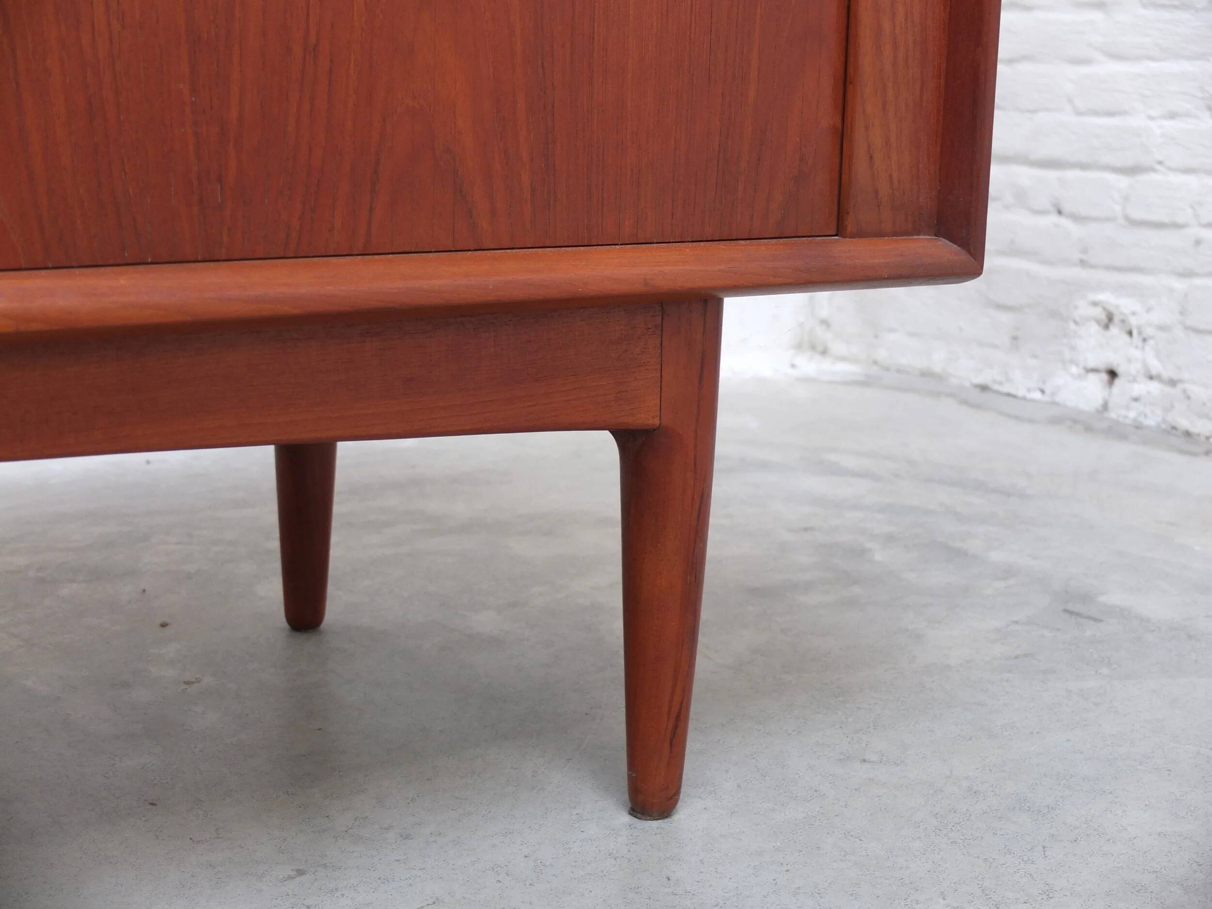 Danish sideboard with tambour doors by Bernhard Pedersen & Søn, 1960s