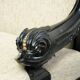French sofa from the 19th century in Empire style with detailed armrests
