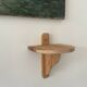 Small wooden wall shelf