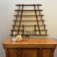 Turned wood bar wall shelf