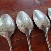 Christofle, Paris - Set of 11 table spoons - Fidélio model