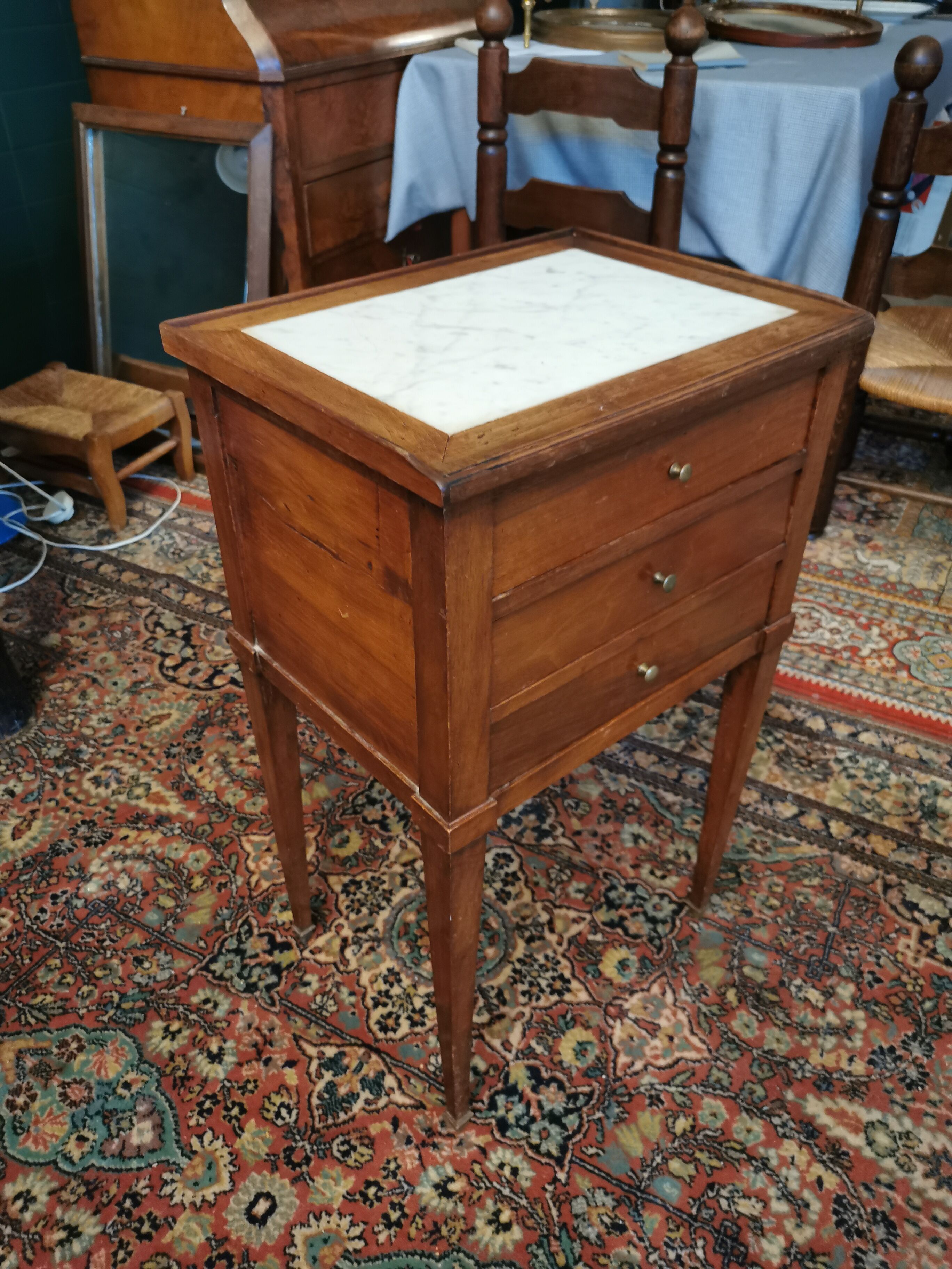 Bedside table, Louis XV style side tray