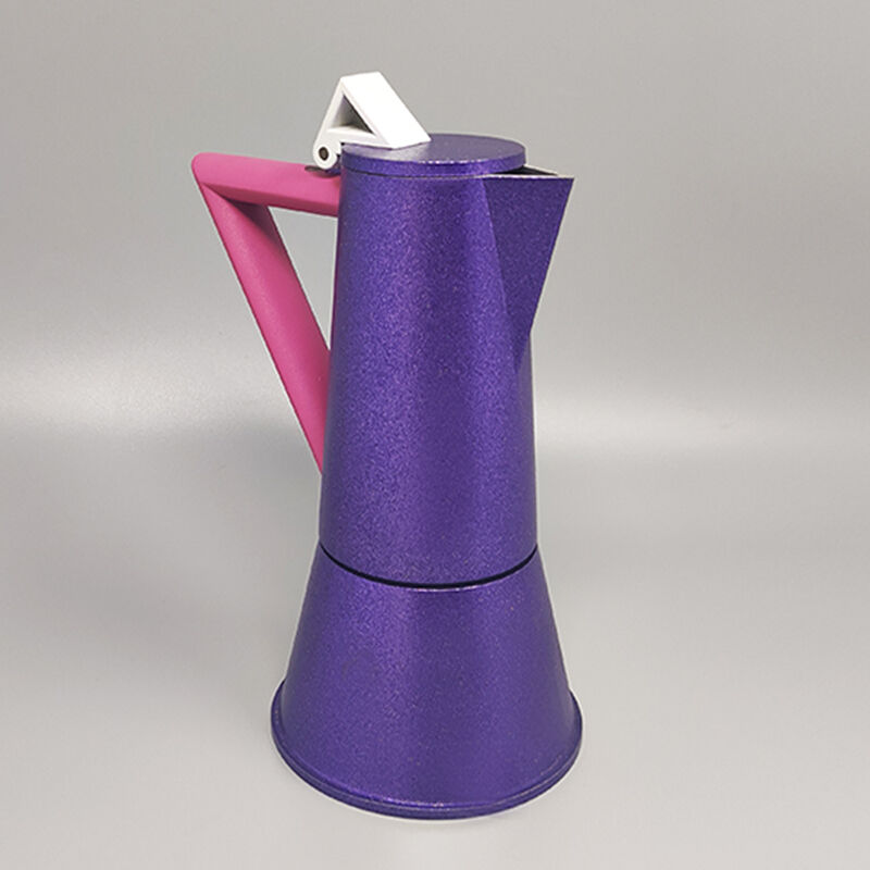 1980s Ettore Sottsass for Lagostina Espresso Maker "Accademia" Series. Made in Italy