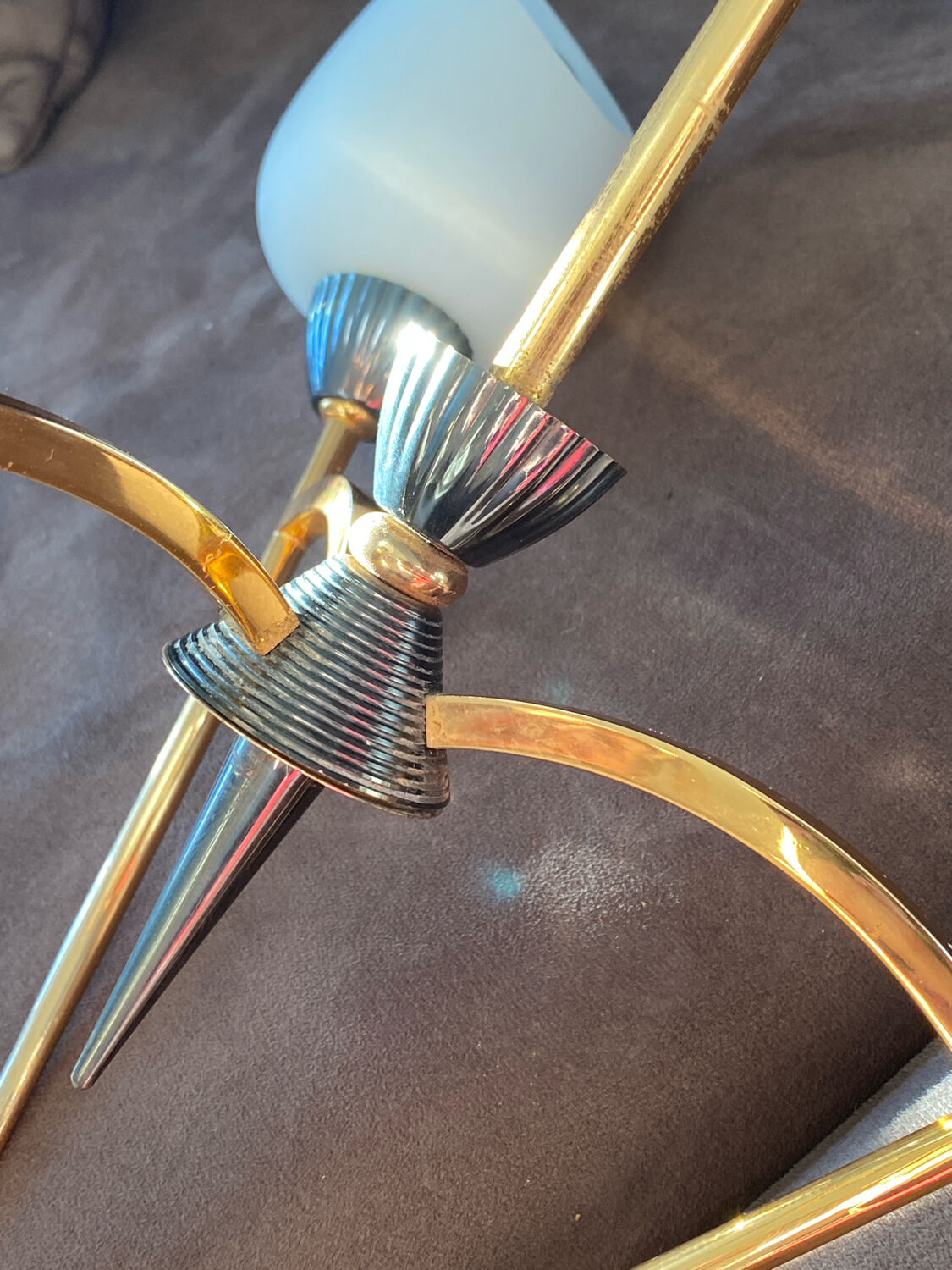 Rare Lustre Vintage des années 60, dans l’esprit Stilnovo / Maison Arlus.