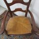 Fauteuil paillé de grand père en orme