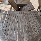 Table extérieur  en teck Unopiu avec 10 chaises