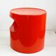Table en plastique rouge par Emma Gismondi pour Artemide Italie