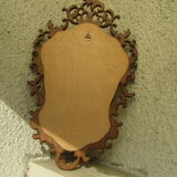 Oak mirror rococo style 81x47cm