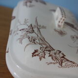Iron earth vegetable bowl decorated with butterflies - Primrose model