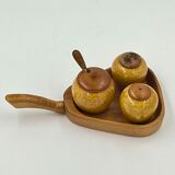 Pepper and salt and ceramic condiment set by Jie Gantofta