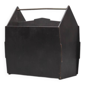 Antique Dutch Art Deco Bauhaus Magazine Rack