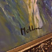 Tableau peinture montagne signée 1950/60