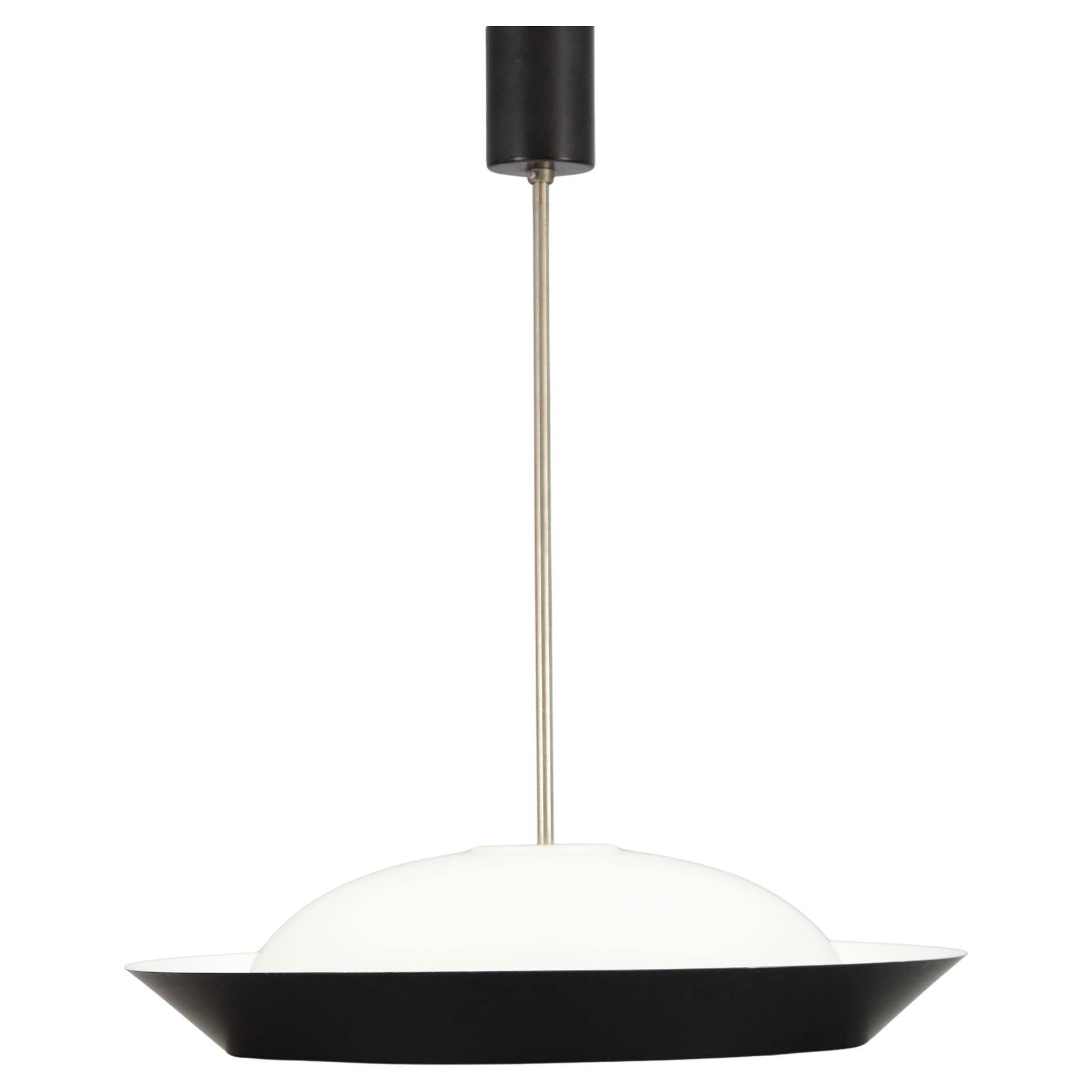 1950s Josef Hurka UFO pendant light for Napako, Czechoslovakia