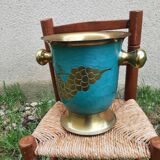 Cloisonné and enamelled champagne bucket with grapes