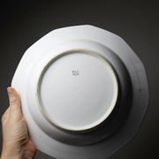 4 Bernardaud Limoges porcelain soup plates with floral decoration from the 1920s-1950s