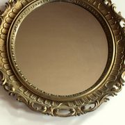 Wooden wall mirror - florentine style - vintage from the 70s