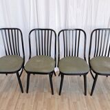 Vintage Bentwood Dining Chairs - Set of 4 Ligna Style - 1980s Yugoslavia