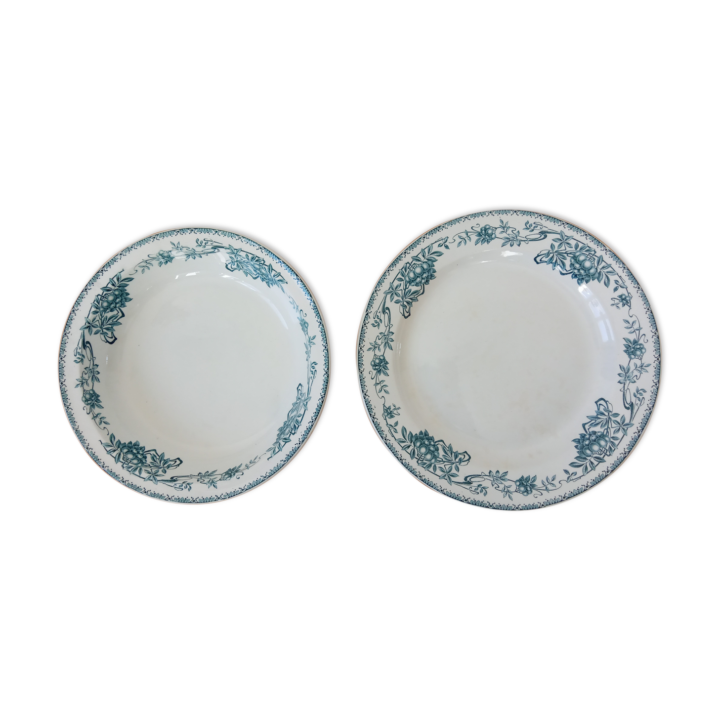 Duo of old serving dishes