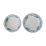 Duo de plats de service anciens