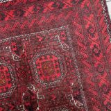 Tapis couloir baloutche afghan vintage 107 x 211 cm - tribal répétitif (1C1196)