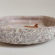 Vide poche en céramique motifs rupestres années 60