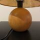 Lampe boule bois massif