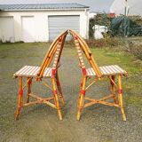 Pair of Parisian bistro chairs Maison Drucker model Fouquet's N°1