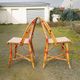 Pair of Parisian bistro chairs Maison Drucker model Fouquet's N°1