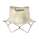 David Weeks armchair in leather design 1990 vintage