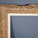 Montparnasse frame with keys carved ceruse wood 62x53 cm, foliage 46x38 cm SB