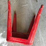 Tolix red metal industrial tab