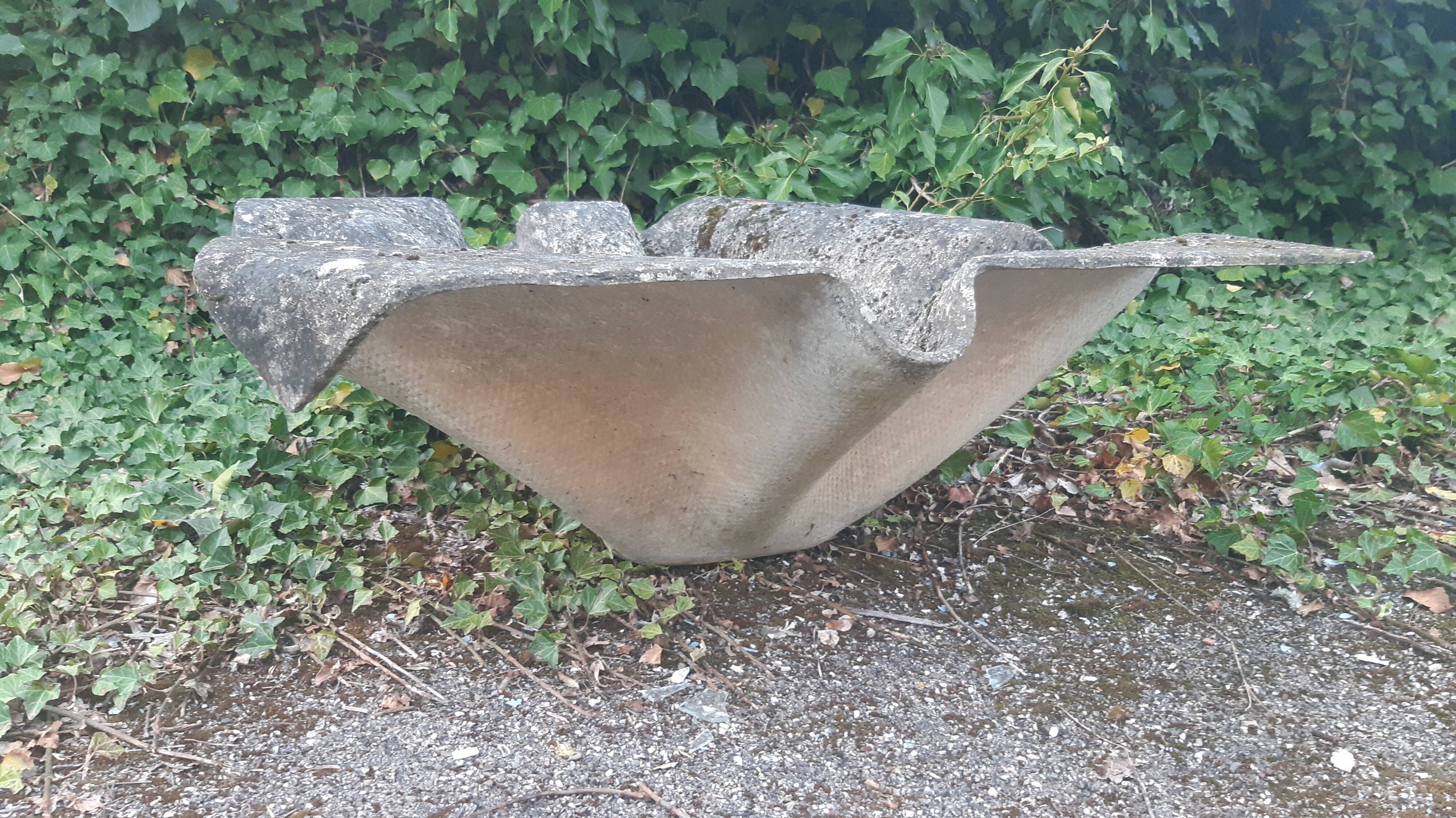 Handkerchief planter by Willy Guhl for Eternit 1950